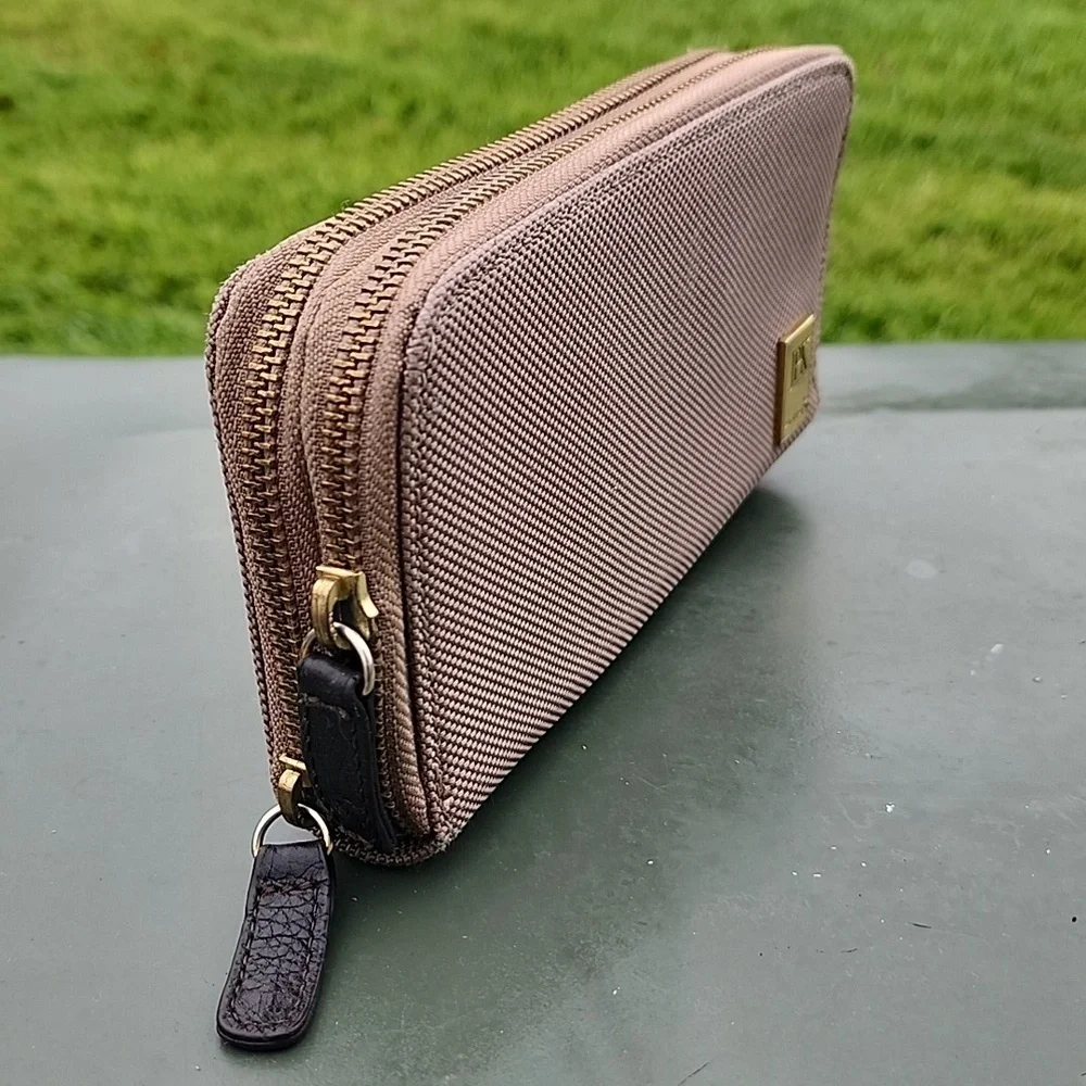 JPK Paris 75 Two-Zipper Tan Wallet